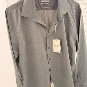 Lucky Brand Gray Men's Casual Button Down Shirt